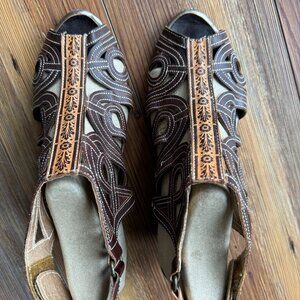 Leather sandals. Size EU 39 (US 8)